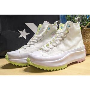Converse Run Star Hike White Pink Green Platform Sneakers Unisex W9.5 M8 NIB